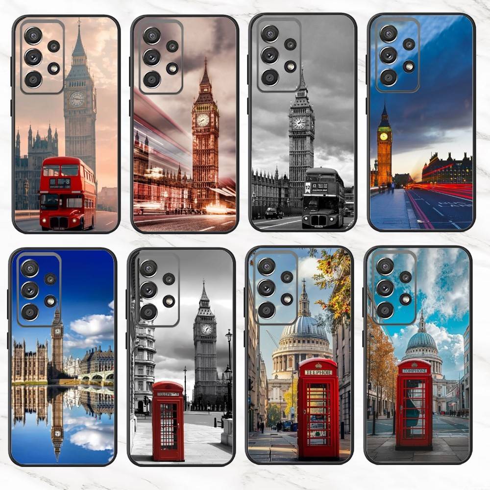 Phone Cases London - L-ロンドンバス イングランド ビッグベン 電話ケース サムスン S25、S24、S21、S22、S23、S30、ウルトラ、S20、プラス、Fe、ノート、10、9、5G