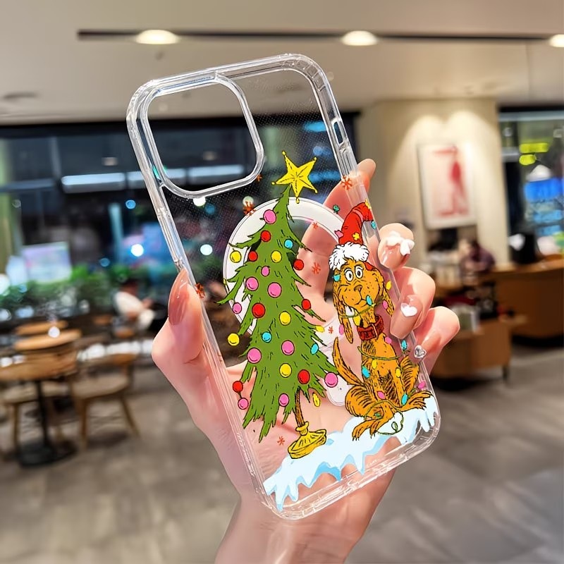 Phone Cases Xr Iphone - 子犬をテーマにしたクリスマスパーティー クリアスマホケース iPhone 17 16 15