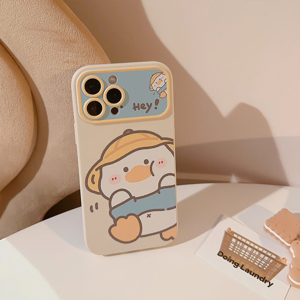 韓国漫画の黄色いアヒル柄iPhoneケース iPhone 1 - Phone Cases Xr Iphone のレビューと価格