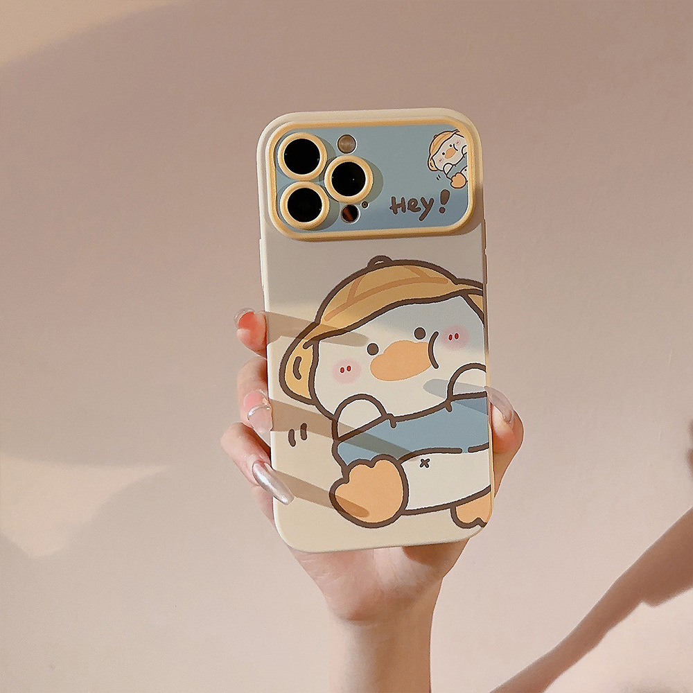 韓国漫画の黄色いアヒル柄iPhoneケース iPhone 1 - Phone Cases Xr Iphone のレビューと価格