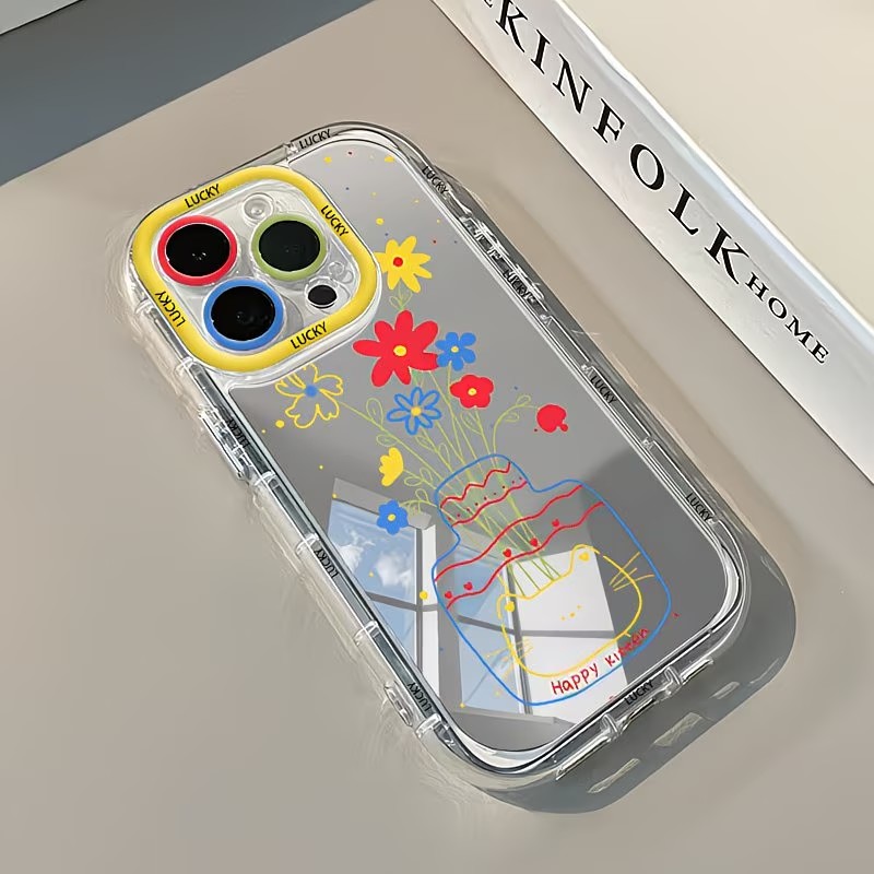 夏のデイジー柄、猫の絵が描かれた花瓶デザインのスマートフォン - Phone Cases Xr Iphone のレビューと価格