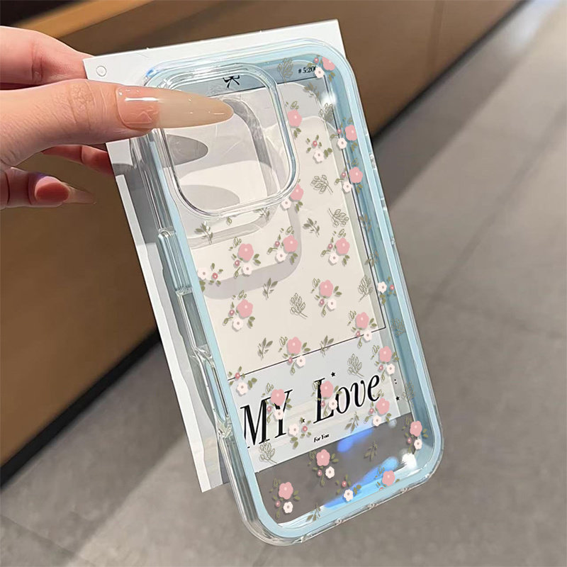 グリーンリーフピンクフラワー2in1クリアソフトTPUスマホ - Phone Cases Xr Iphone のレビューと価格