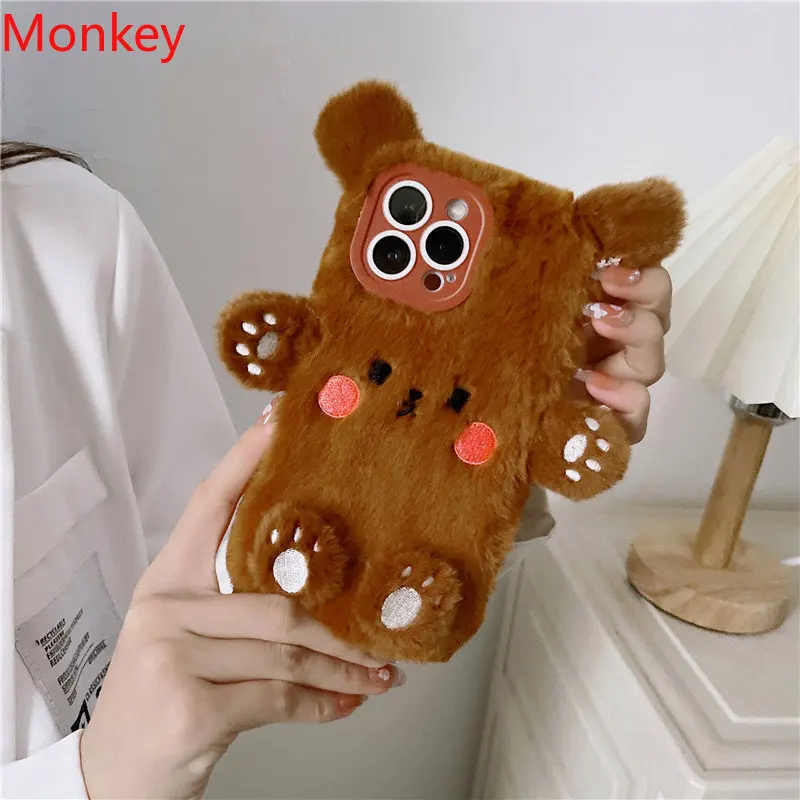 かわいいクマのぬいぐるみ風、ふわふわのiPhone用ケース。 - Phone Cases Xr Iphone のレビューと価格