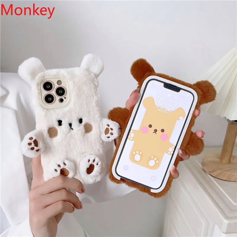 かわいいクマのぬいぐるみ風、ふわふわのiPhone用ケース。 - Phone Cases Xr Iphone のレビューと価格
